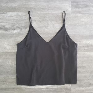 Black Classic Double Layered Cropped Cami